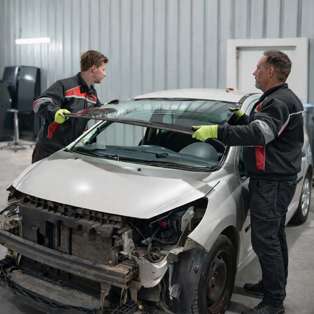 Intervention vitrage carrosserie des contours
