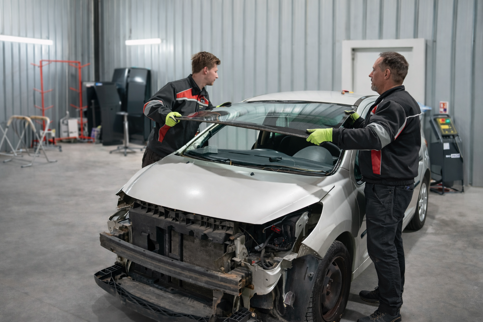 Intervention vitrage carrosserie des contours